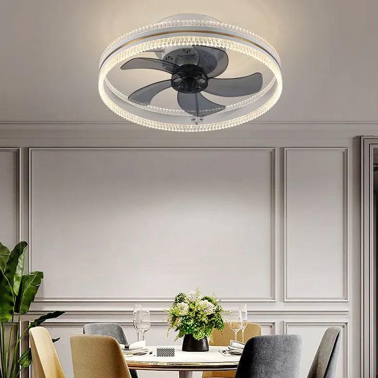 Two-Tone Ring Ceiling Fan with Light - Clowas