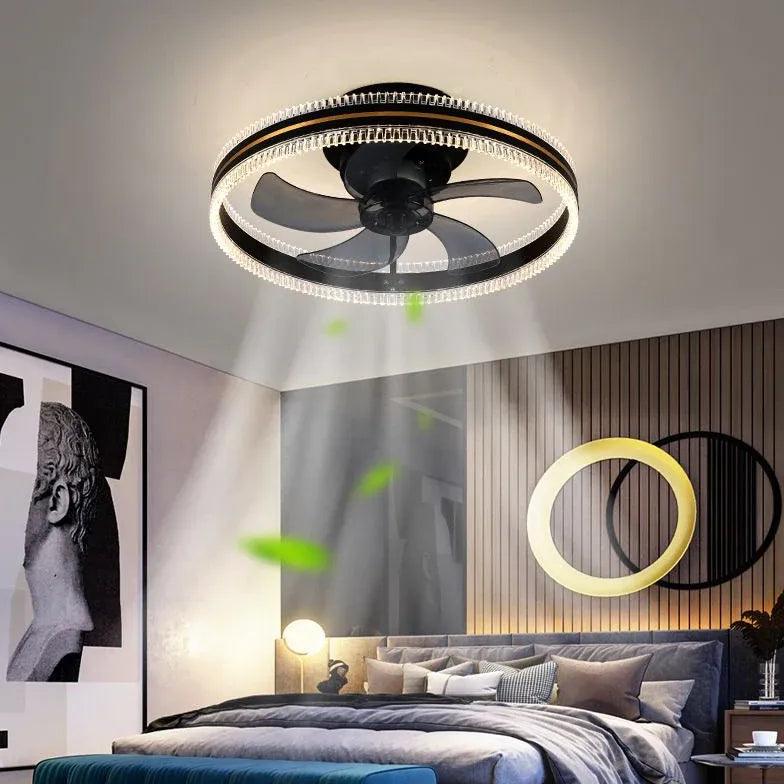 Two-Tone Ring Ceiling Fan with Light - Clowas