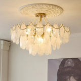 White Glass Elegant Vintage Multi-Light Chandelier - Clowas