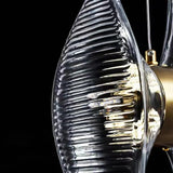 Wing-shaped Glass Bedroom Pendant Light - Clowas
