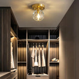 Gold LED Recessed Hallway Ceiling Light - Clowas