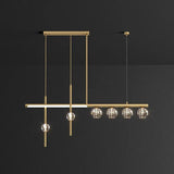 Multi-Head Crystal Linear Modern Pendant Light - Clowas