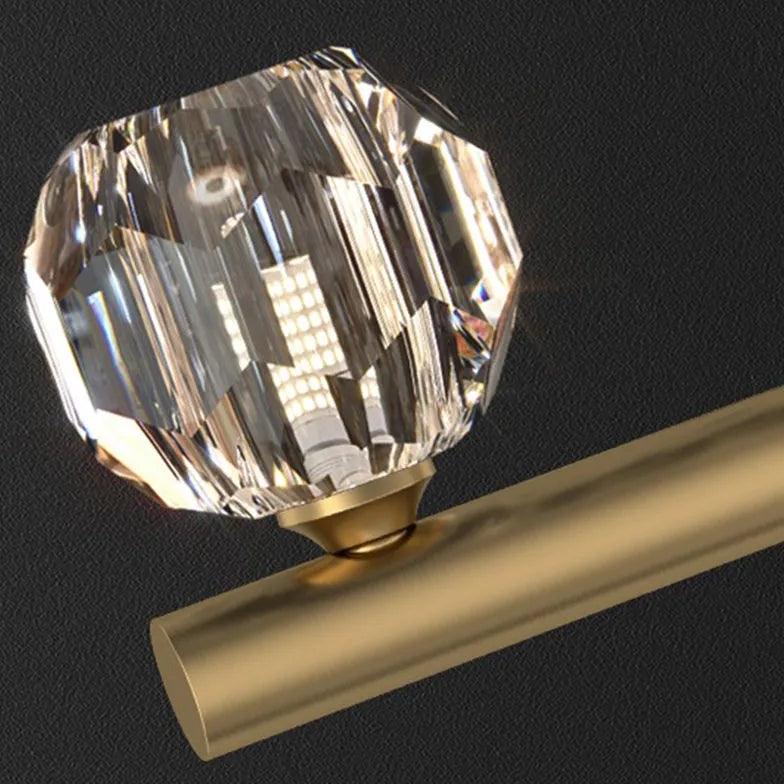 Multi-Head Crystal Linear Modern Pendant Light - Clowas