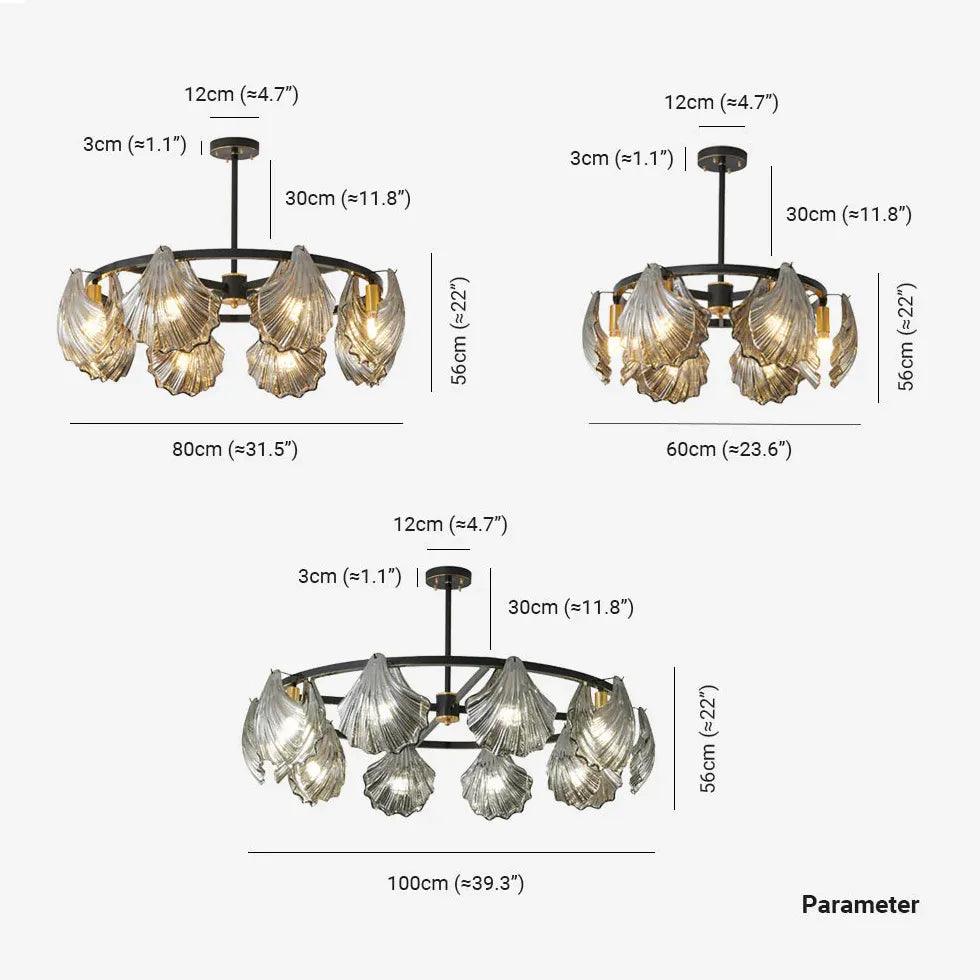 Luxurious Gold Glass for Living Room Pendant Light - Clowas