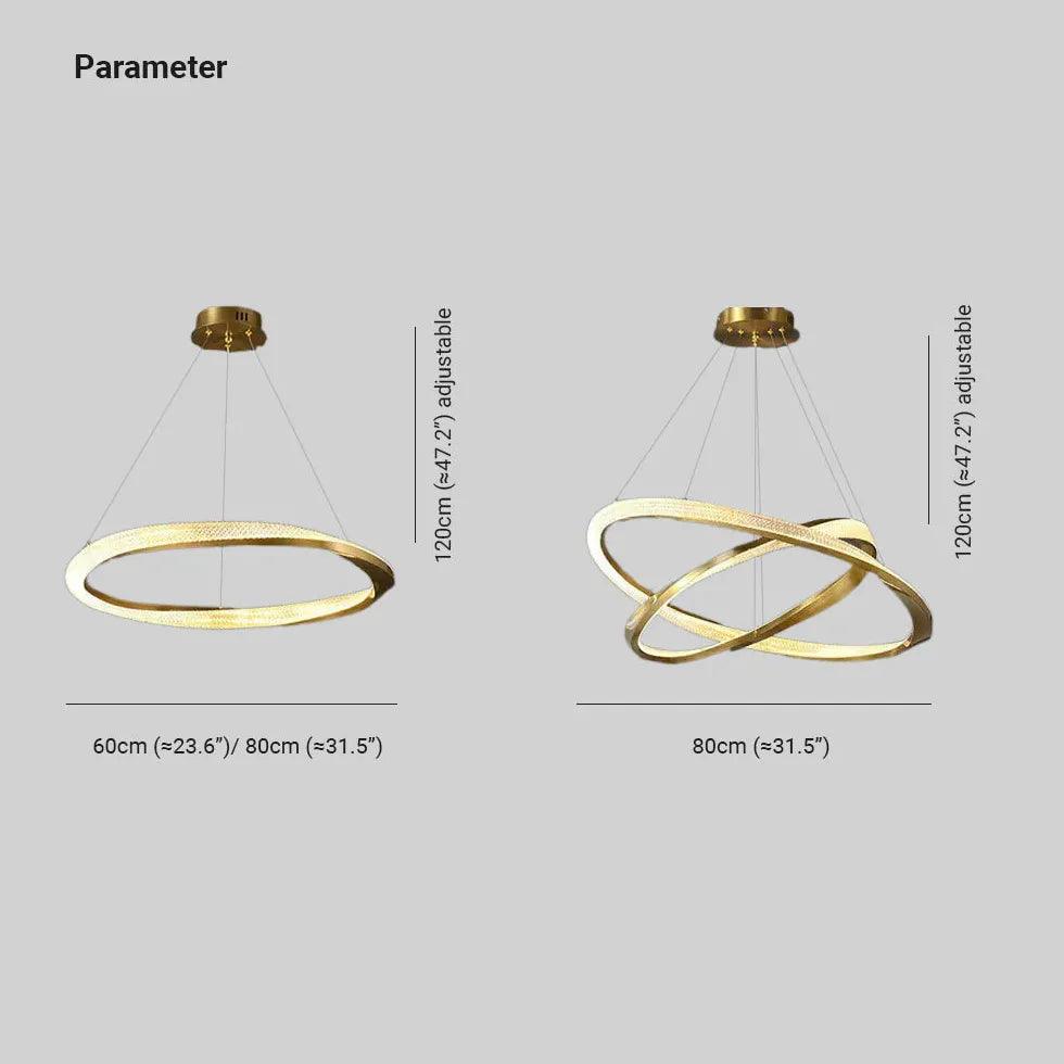 Crossed Ring Minimalist Modern Pendant Light - Clowas