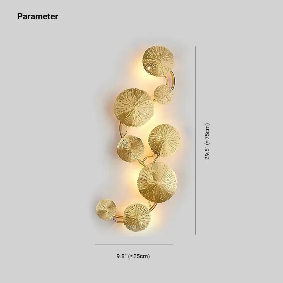 Statement Wall Lights for Living Room Gold - Clowas