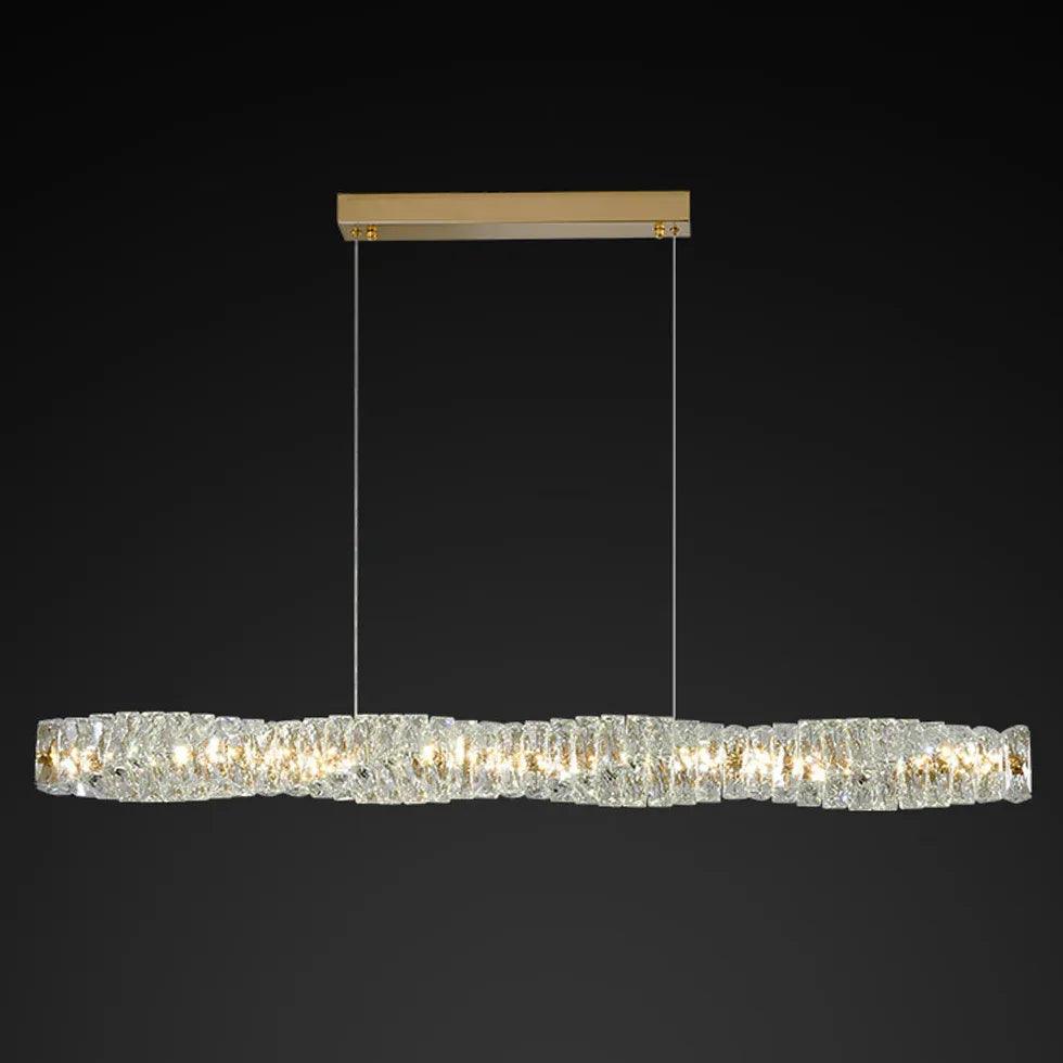 Crystal Linear Kitchen Pendant Light - Clowas