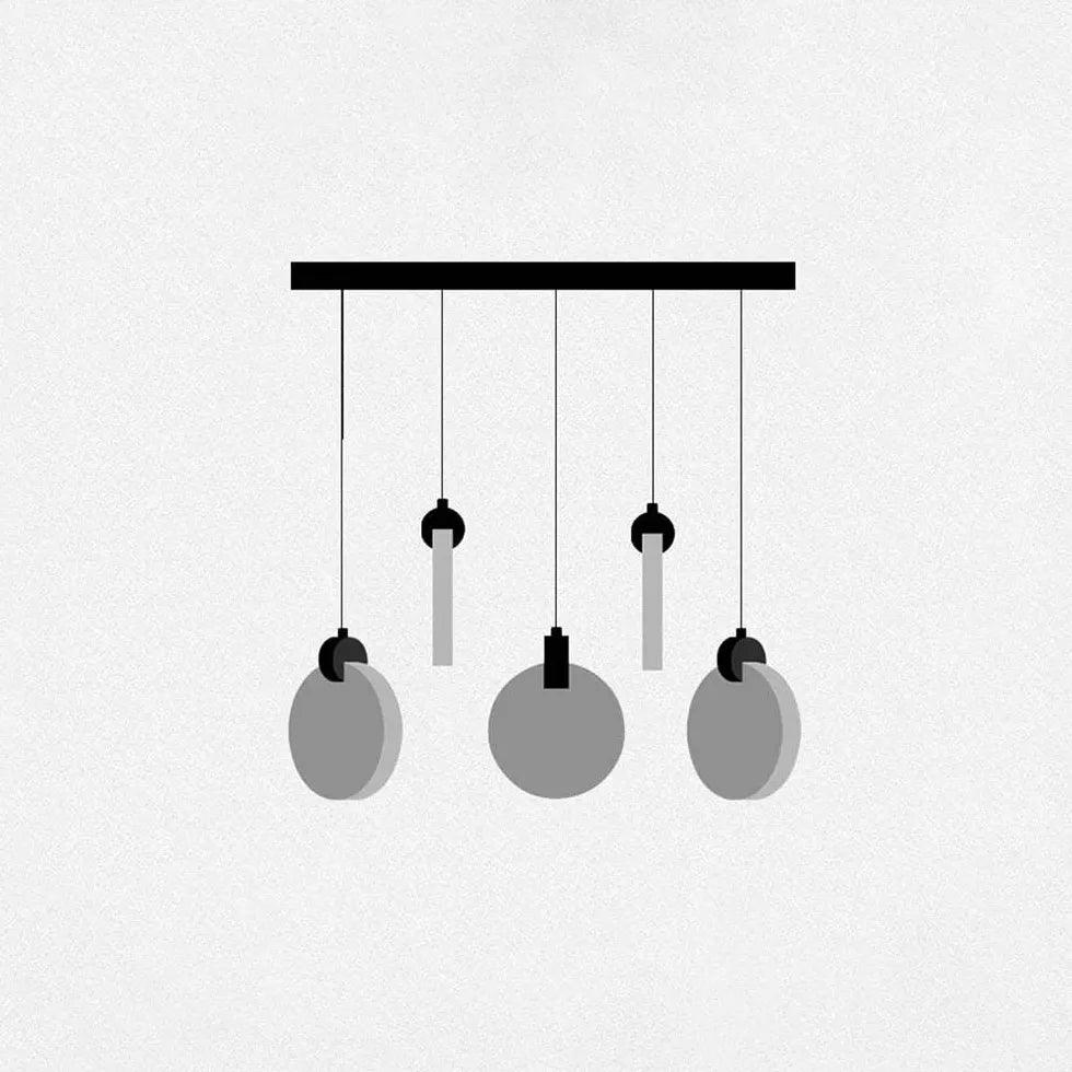 Golden Round Crystal Modern Pendant Light - Clowas