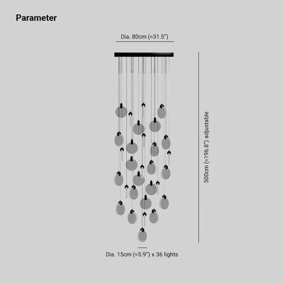 Golden Round Crystal Modern Pendant Light - Clowas