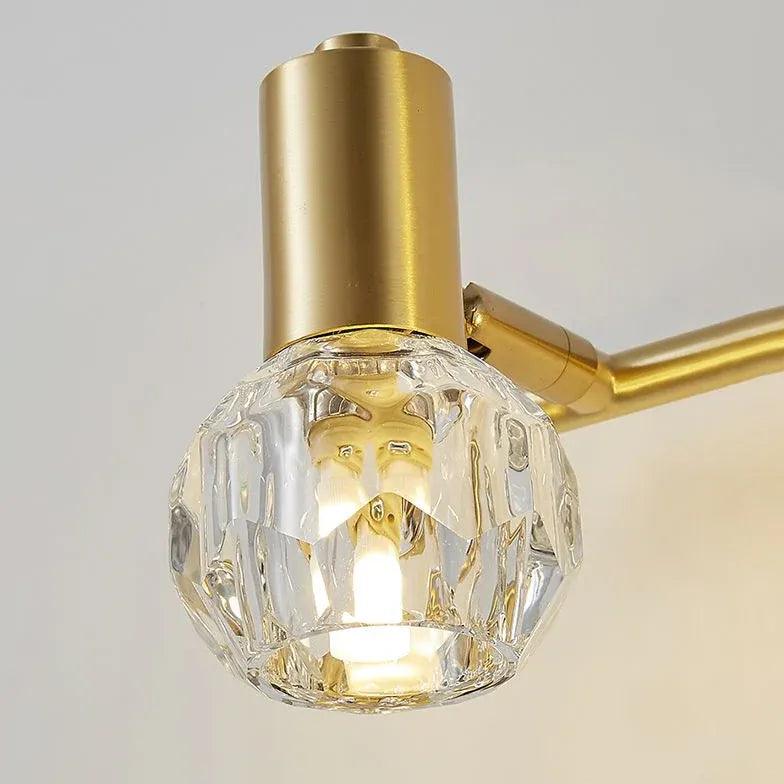 Crystal Gold Modern Bathroom Wall Lights - Clowas