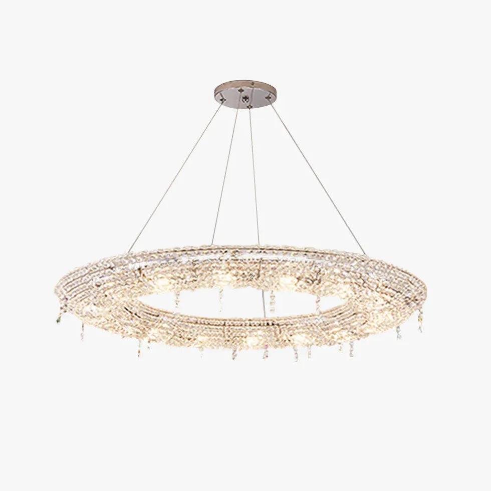 Circular Crystal Living Room Pendant Light - Clowas