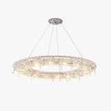 Circular Crystal Living Room Pendant Light - Clowas
