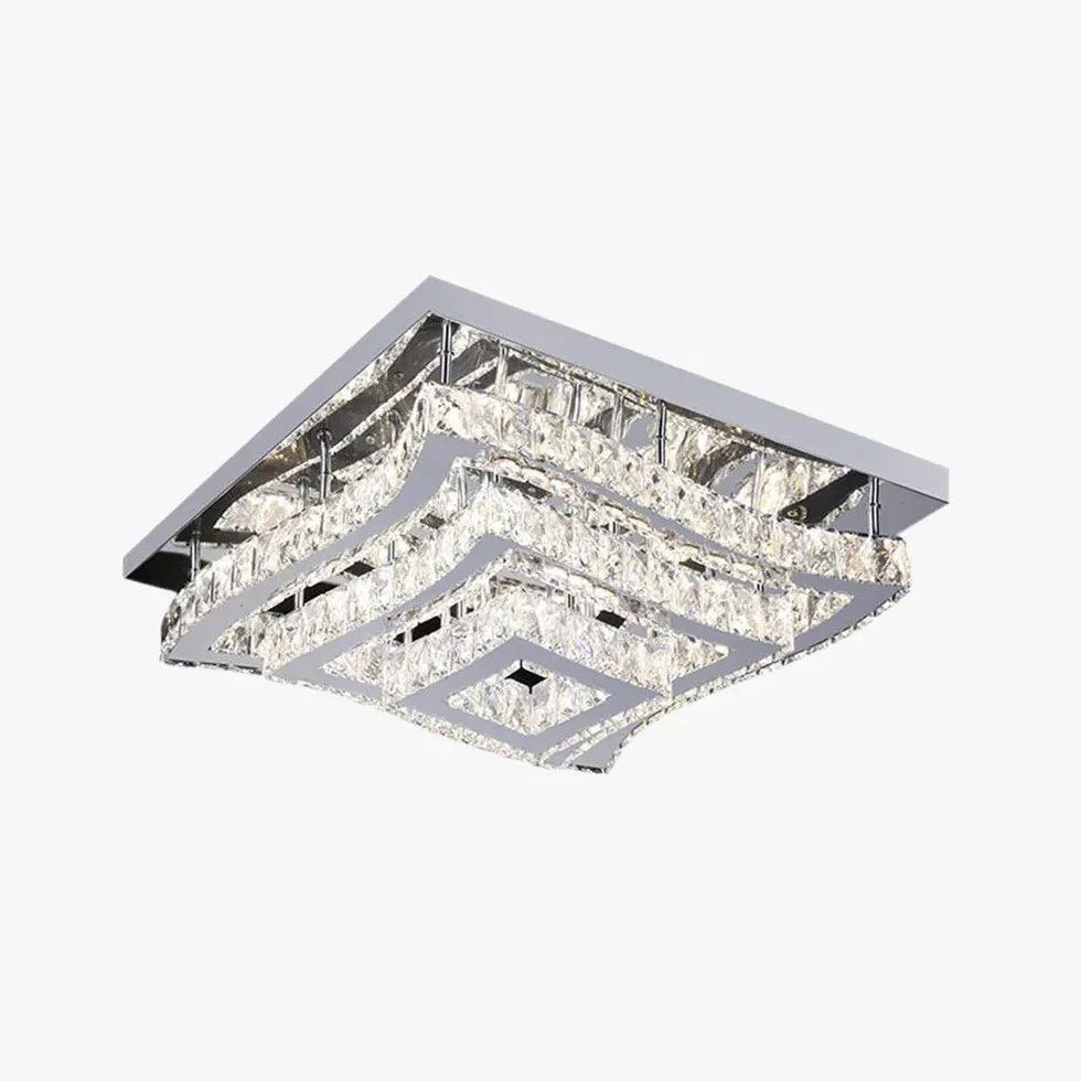 Square Crystal Multi-Layer Luxury Ceiling Light - Clowas