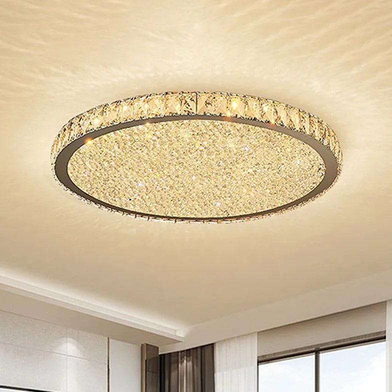 Disc Crystal Modern Luxury Ceiling Light - Clowas