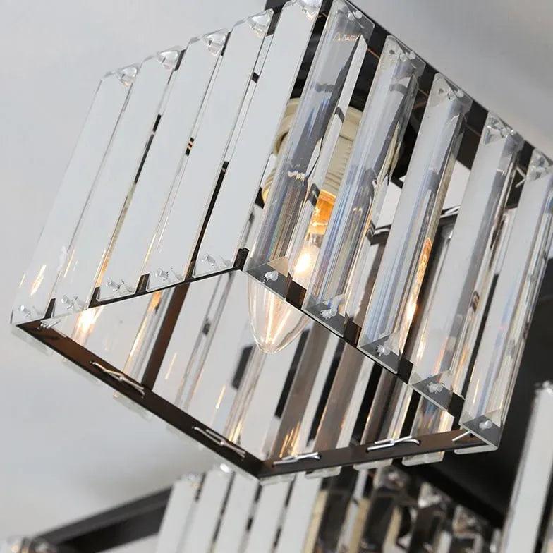 Multi-Head Cube Glass Modern Ceiling Light - Clowas