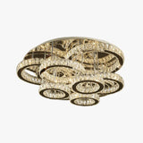 Irregular Multi-Ring Crystal Luxury Ceiling Light - Clowas