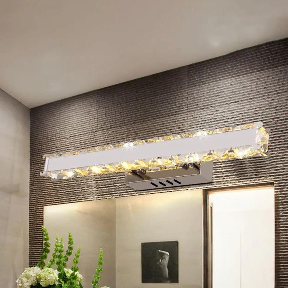 Luxury Crystal Gold LED Bathroom Mirror Lights - Clowas