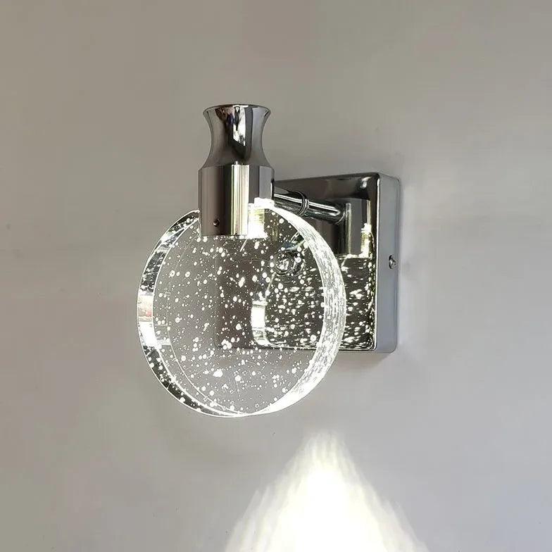 Round Bubble Transparent Metal LED Wall Light - Clowas