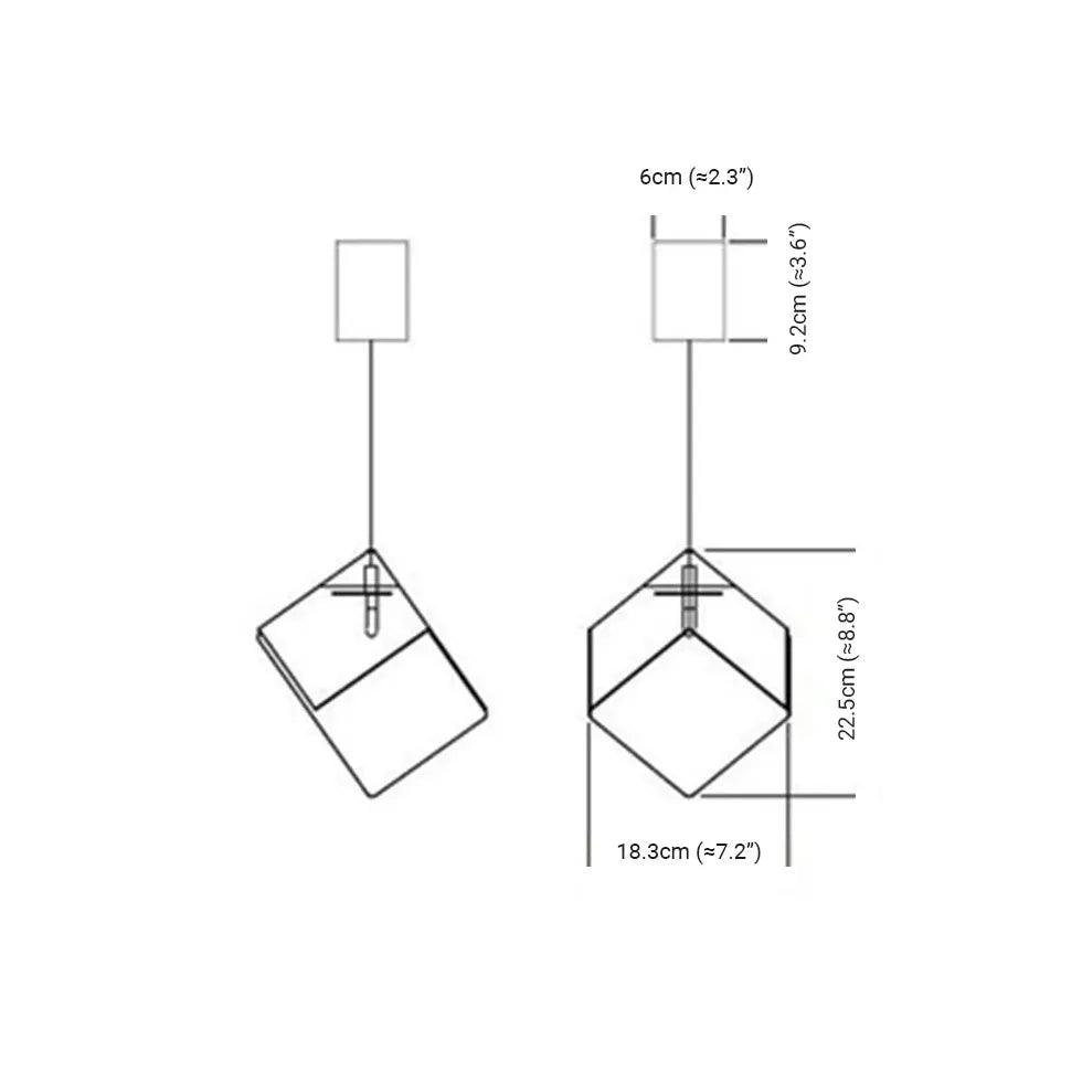 Cube Multi-Light Living Room Pendant Light - Clowas
