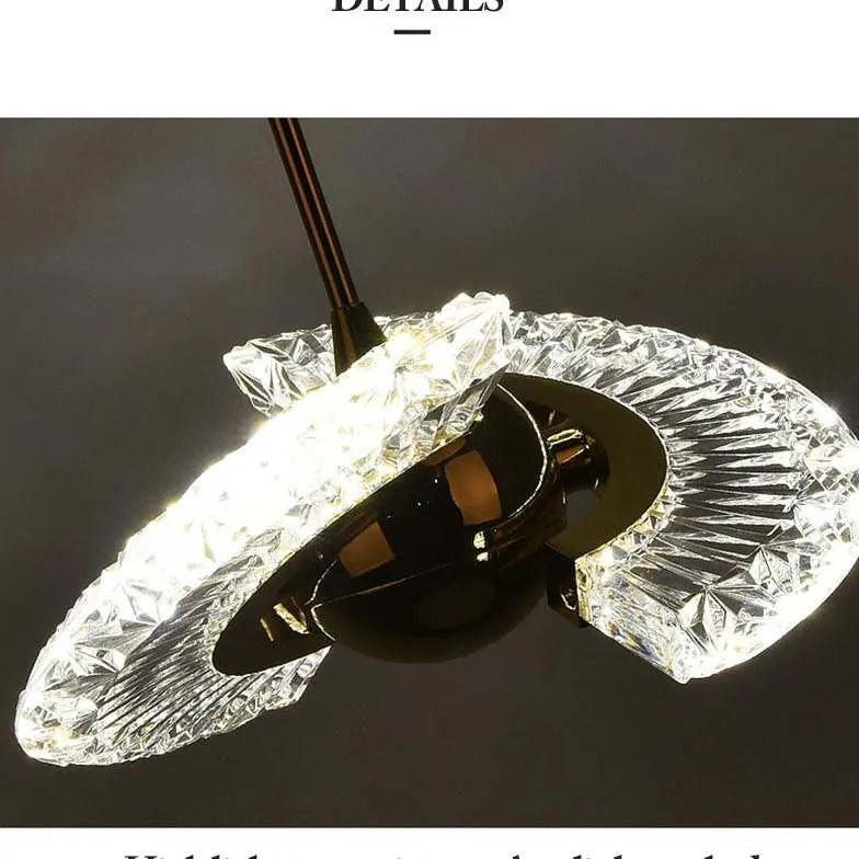 Angel Wings Shaped Crystal Pendant Light - Clowas