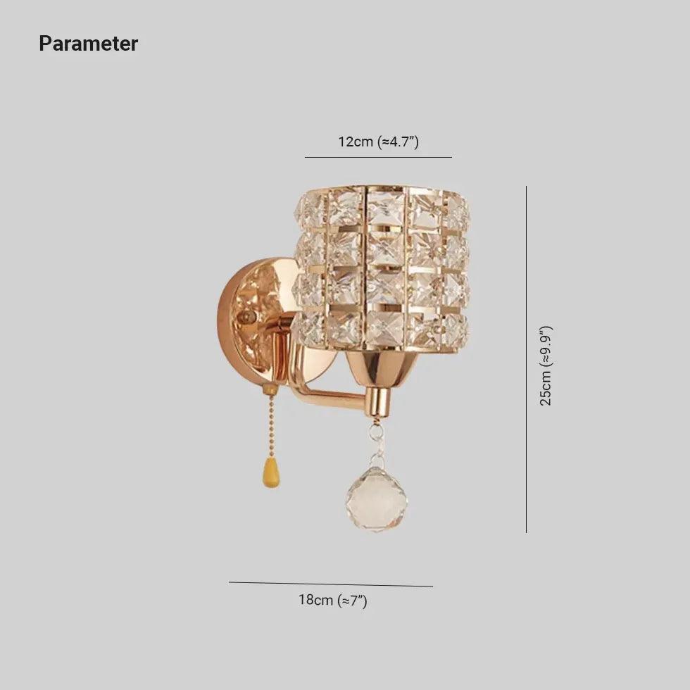 Cylinder Crystal Plug in Wall Lights - Clowas