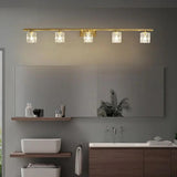 Gold Crystal Multi Arm Bathroom Wall Lights - Clowas