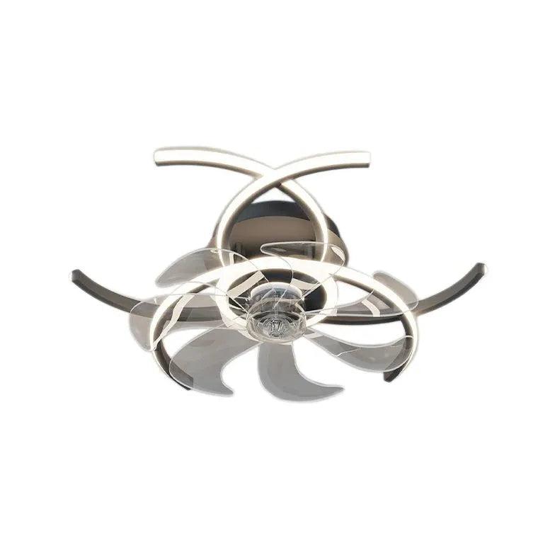 Half-Ring Adjustable Ceiling Fan with Light - Clowas