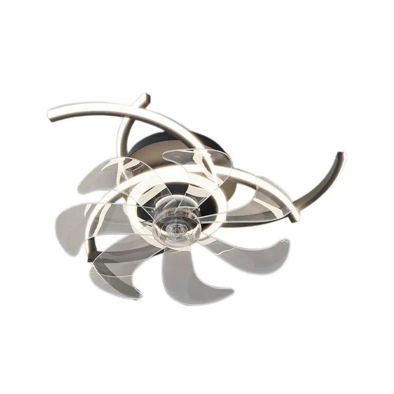Half-Ring Adjustable Ceiling Fan with Light - Clowas
