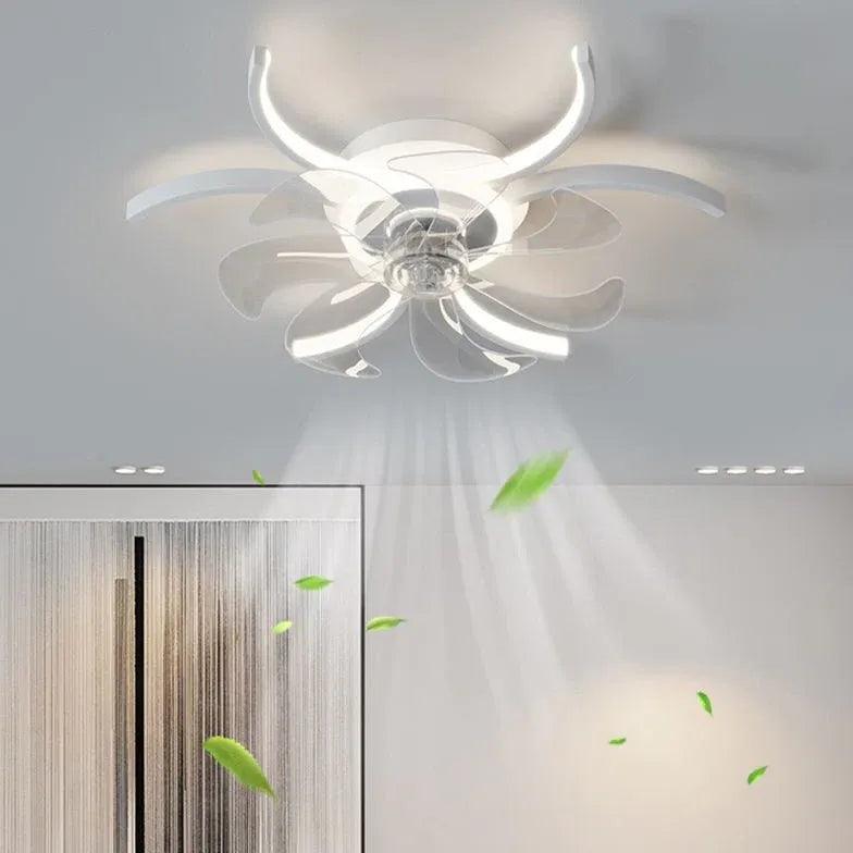Half-Ring Adjustable Ceiling Fan with Light - Clowas