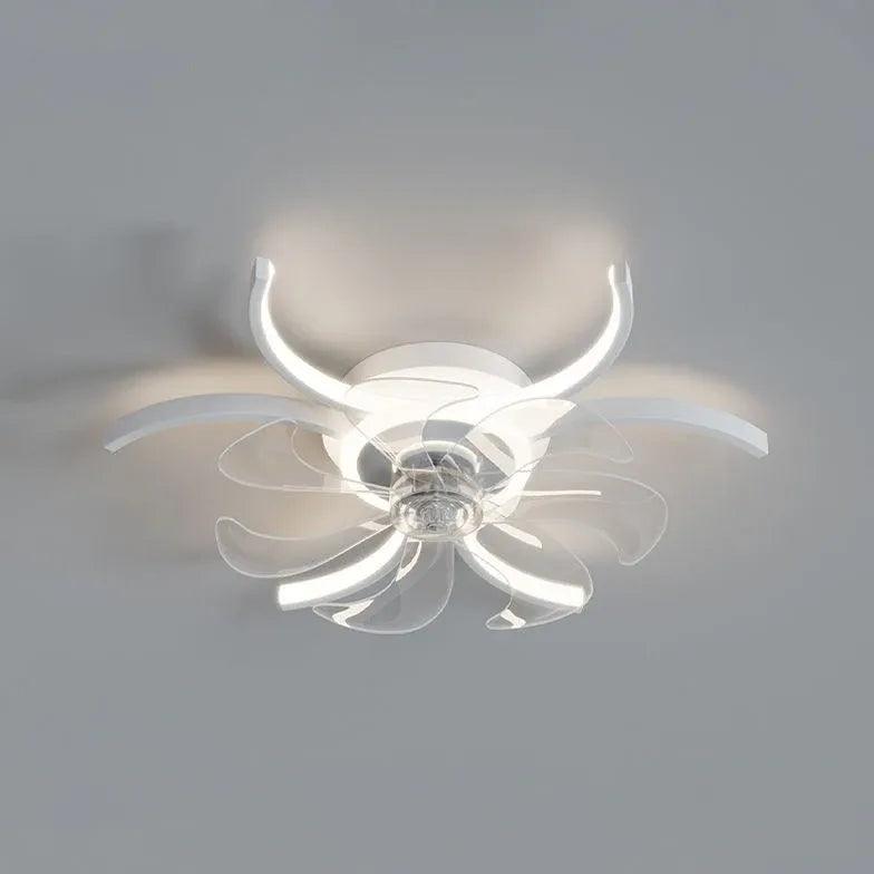 Half-Ring Adjustable Ceiling Fan with Light - Clowas