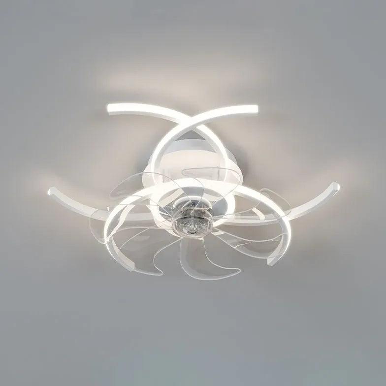Half-Ring Adjustable Ceiling Fan with Light - Clowas