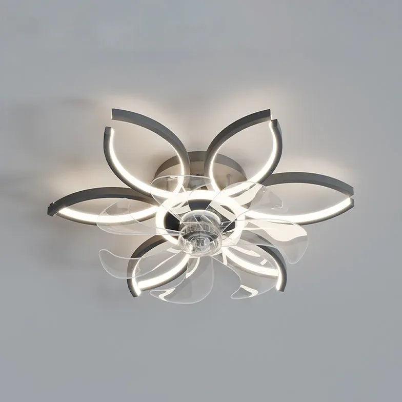 Half-Ring Adjustable Ceiling Fan with Light - Clowas