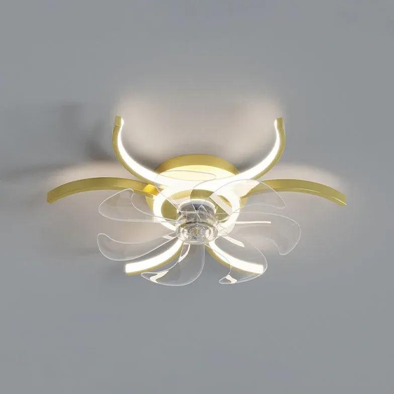 Half-Ring Adjustable Ceiling Fan with Light - Clowas