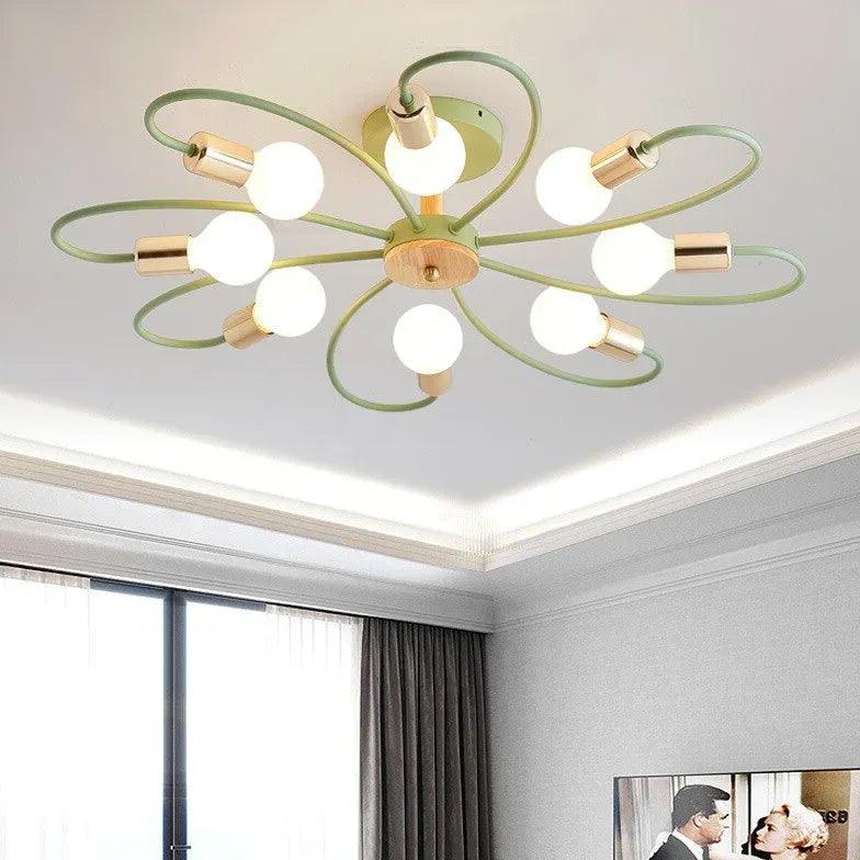 Multi-head Metal Bedroom Ceiling Light - Clowas