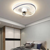Color-Block Double Layer Ceiling Fan with Light - Clowas