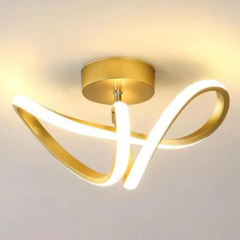 Irregular Two-Tone Ring Modern Ceiling Light - Clowas