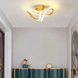 Irregular Two-Tone Ring Modern Ceiling Light - Clowas