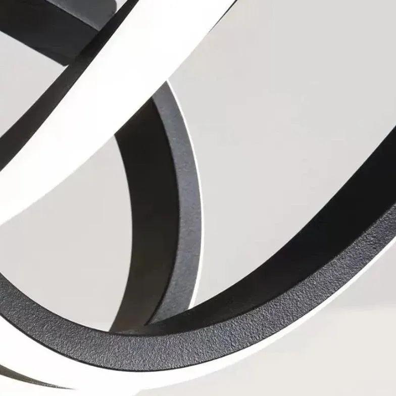 Irregular Two-Tone Ring Modern Ceiling Light - Clowas