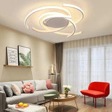 Half-Ring Design for Bedroom Ceiling Light - Clowas
