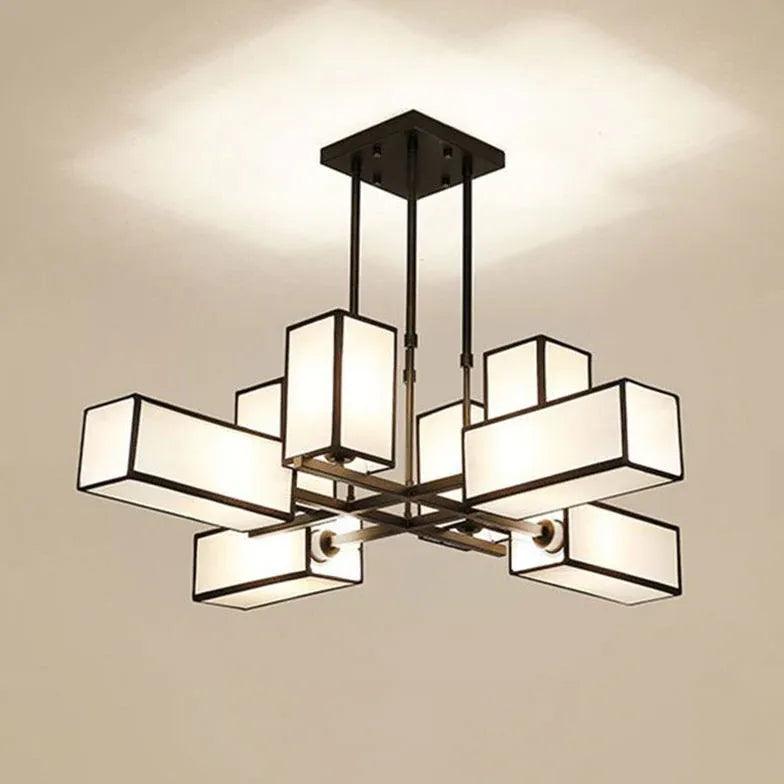 Multiple Rectangular Modern Living Room Pendant Lights - Clowas
