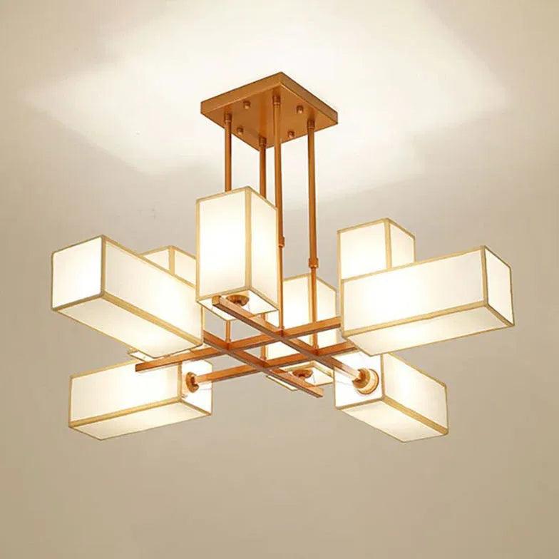 Multiple Rectangular Modern Living Room Pendant Lights - Clowas