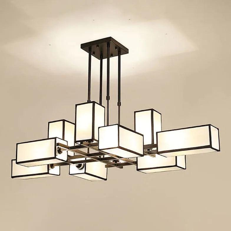 Multiple Rectangular Modern Living Room Pendant Lights - Clowas