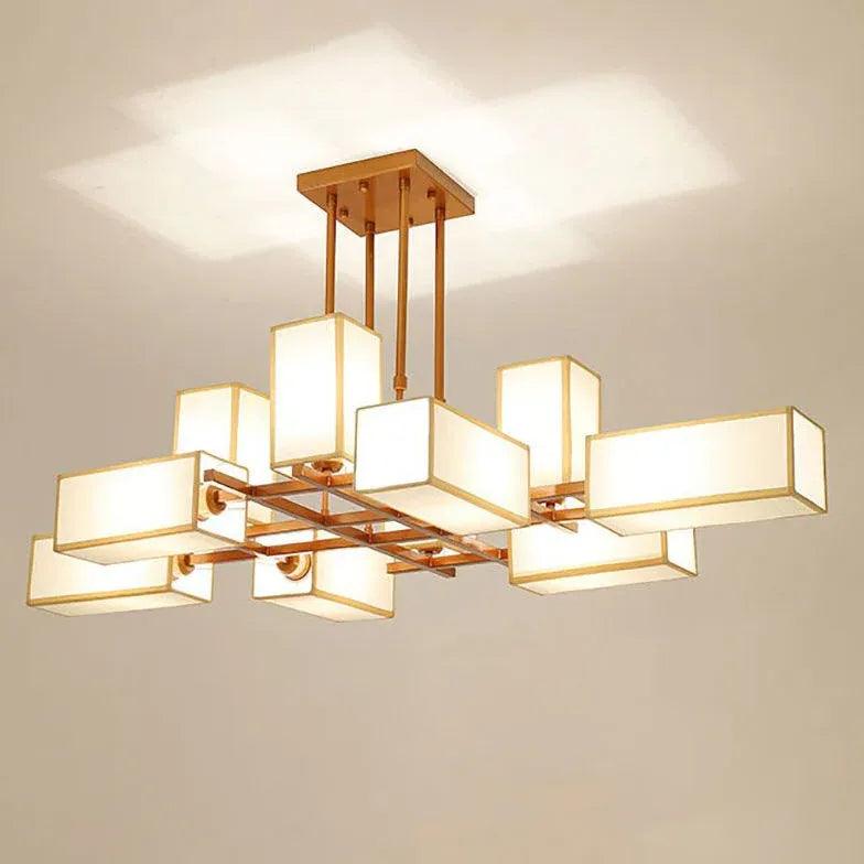 Multiple Rectangular Modern Living Room Pendant Lights - Clowas
