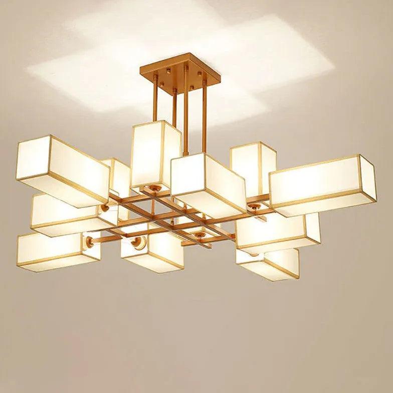 Multiple Rectangular Modern Living Room Pendant Lights - Clowas