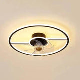 Large Two-Tone Ceiling Fan with Light - Clowas
