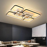 Large Two-Tone Ceiling Fan with Light - Clowas