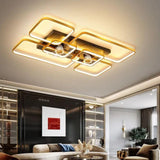 Large Two-Tone Ceiling Fan with Light - Clowas