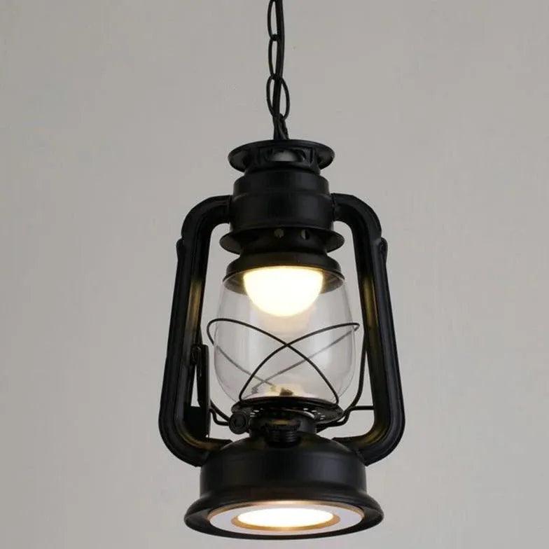 Lantern-Shaped Vintage Industrial Pendant Light - Clowas