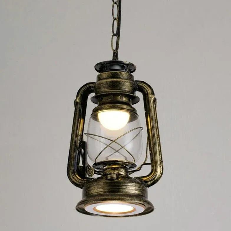 Lantern-Shaped Vintage Industrial Pendant Light - Clowas