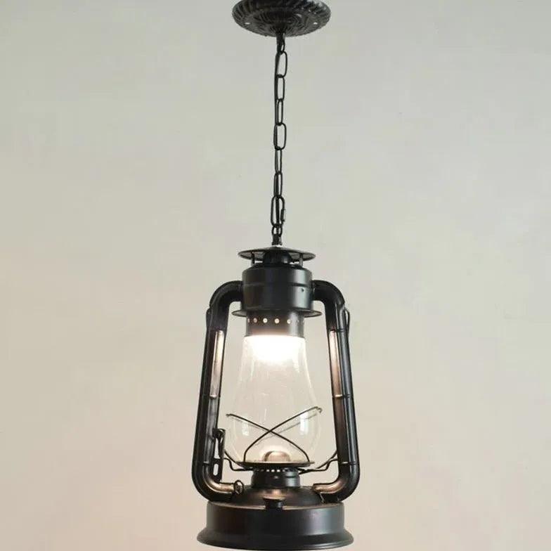 Lantern-Shaped Vintage Industrial Pendant Light - Clowas